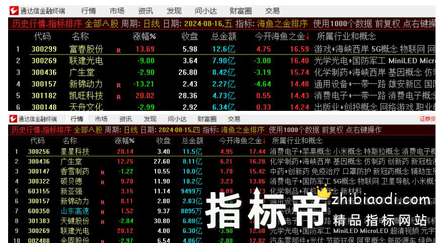 海鱼之金指标