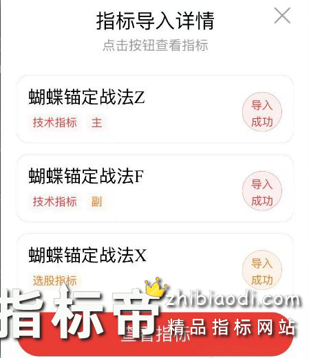 蝴蝶锚定战法指标