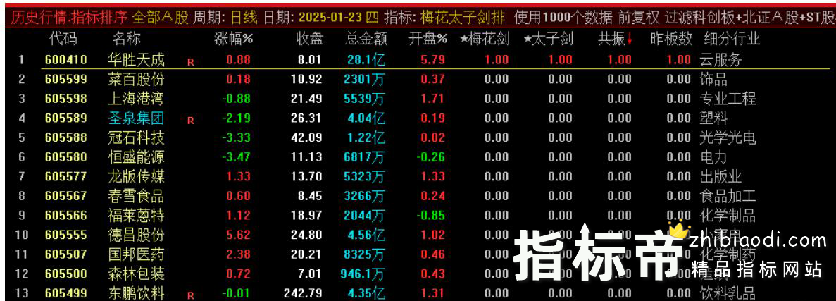 梅花太子剑指标
