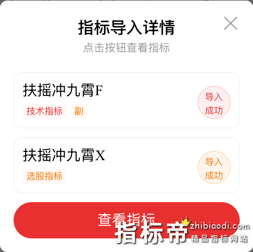 扶摇冲九霄指标