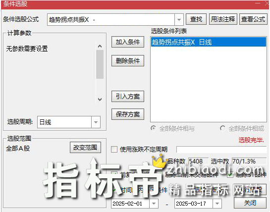 趋势拐点共振指标