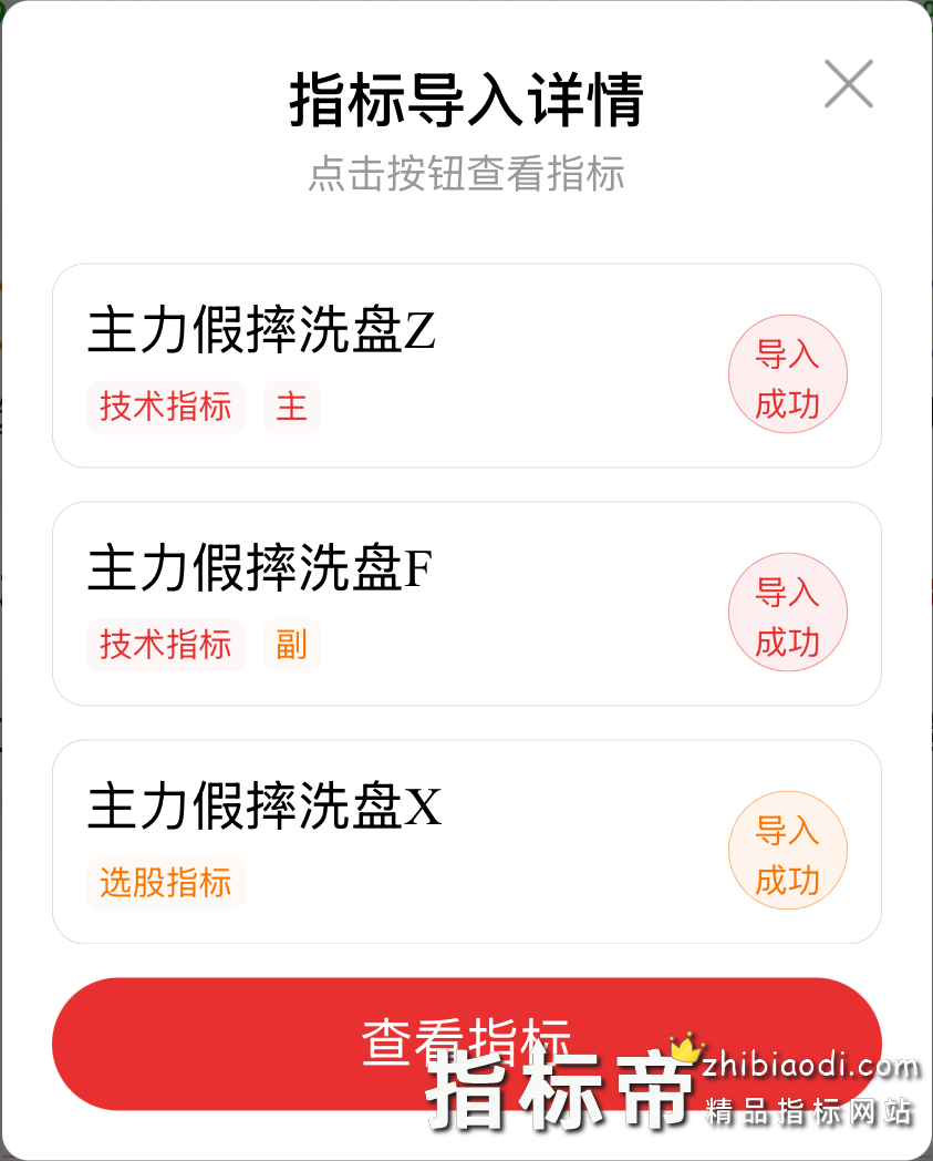 主力假摔洗盘指标