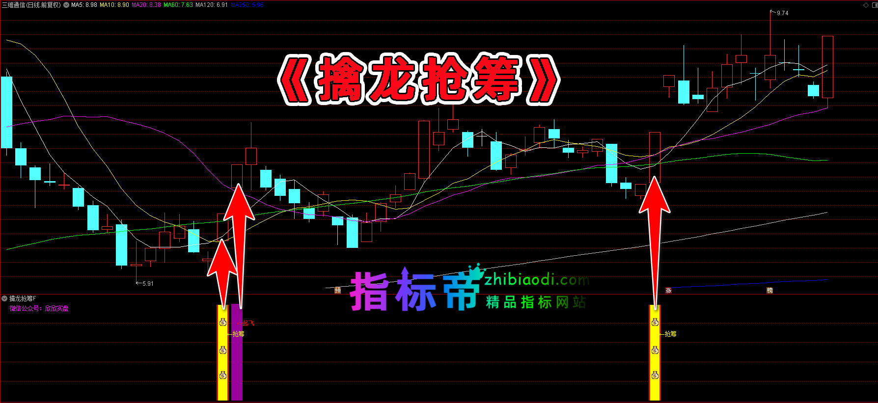 擒龙抢筹指标