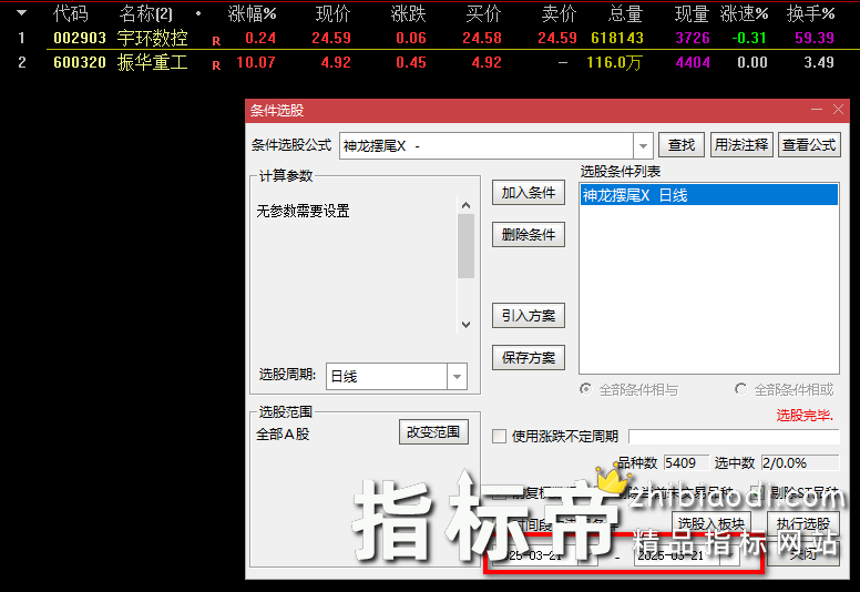 神龙摆尾早盘竞价排序指标