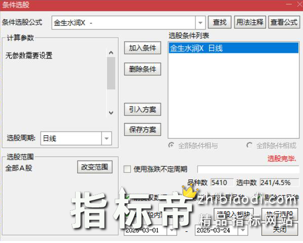 金生水润优化版指标