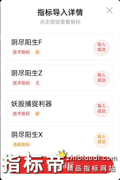 阴尽阳生指标