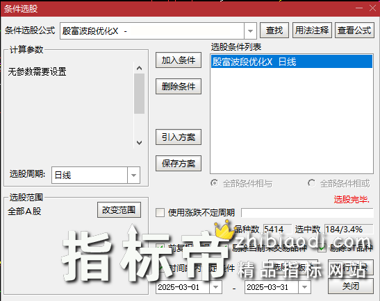 殷富波段指标