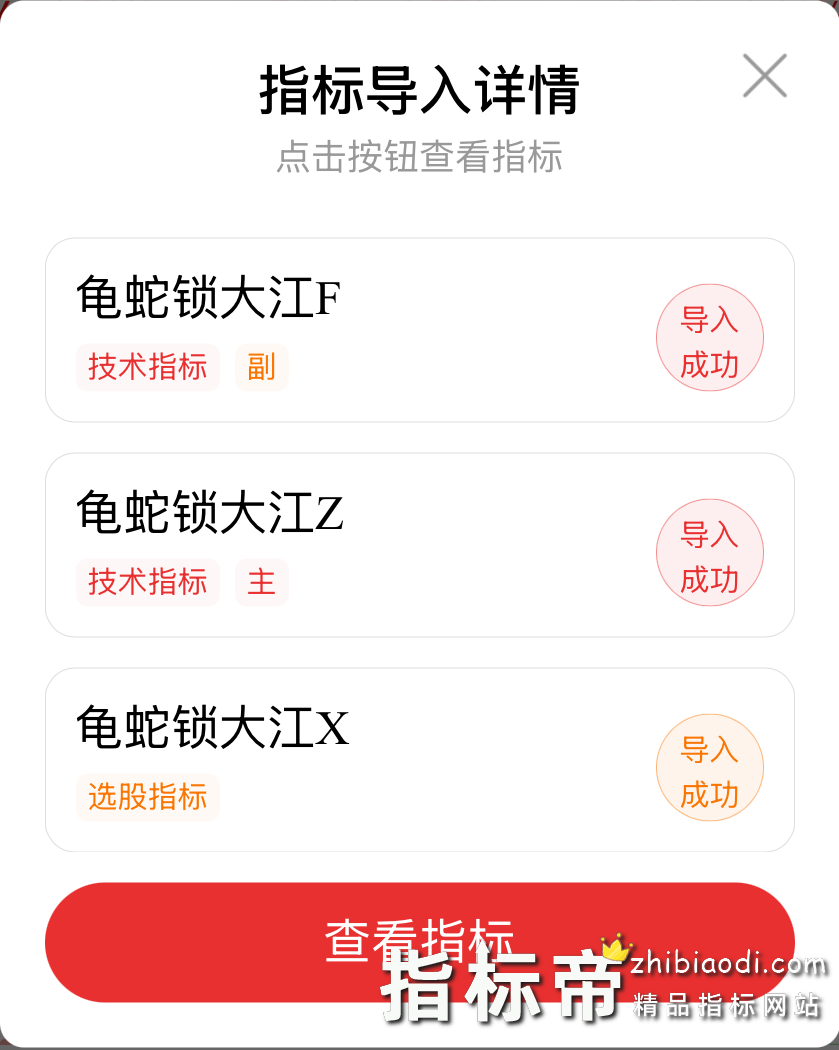 龟蛇锁大江指标