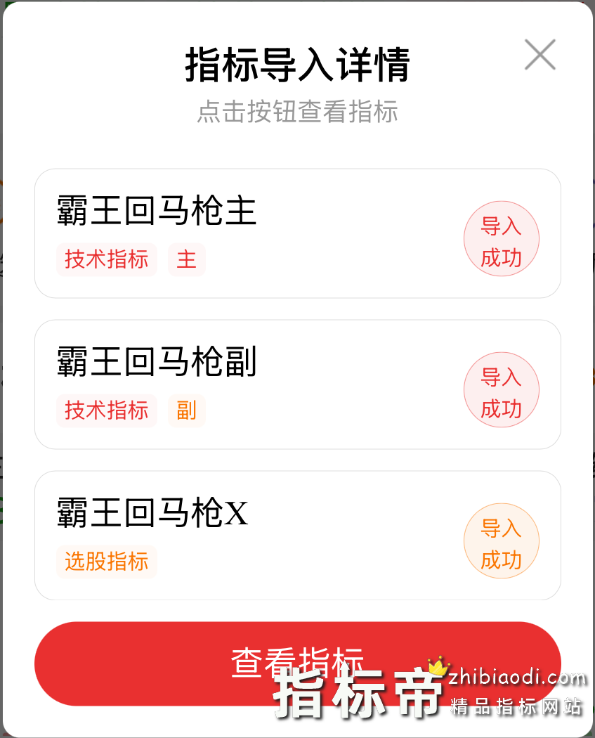霸王回马枪指标