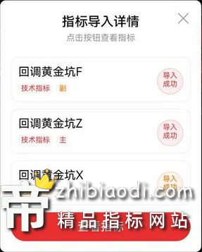 回调黄金坑指标