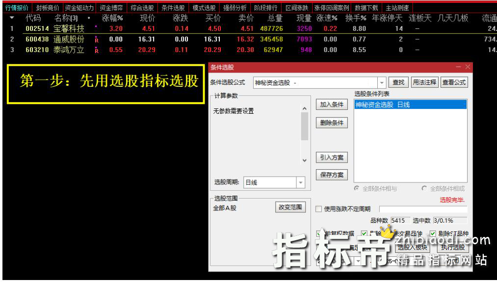 神秘资金和主力吸货指标