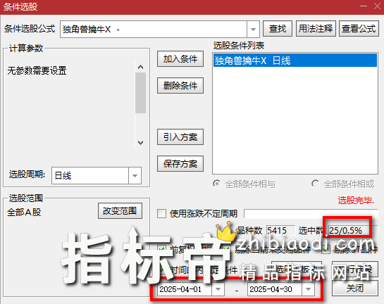 独角兽擒牛指标