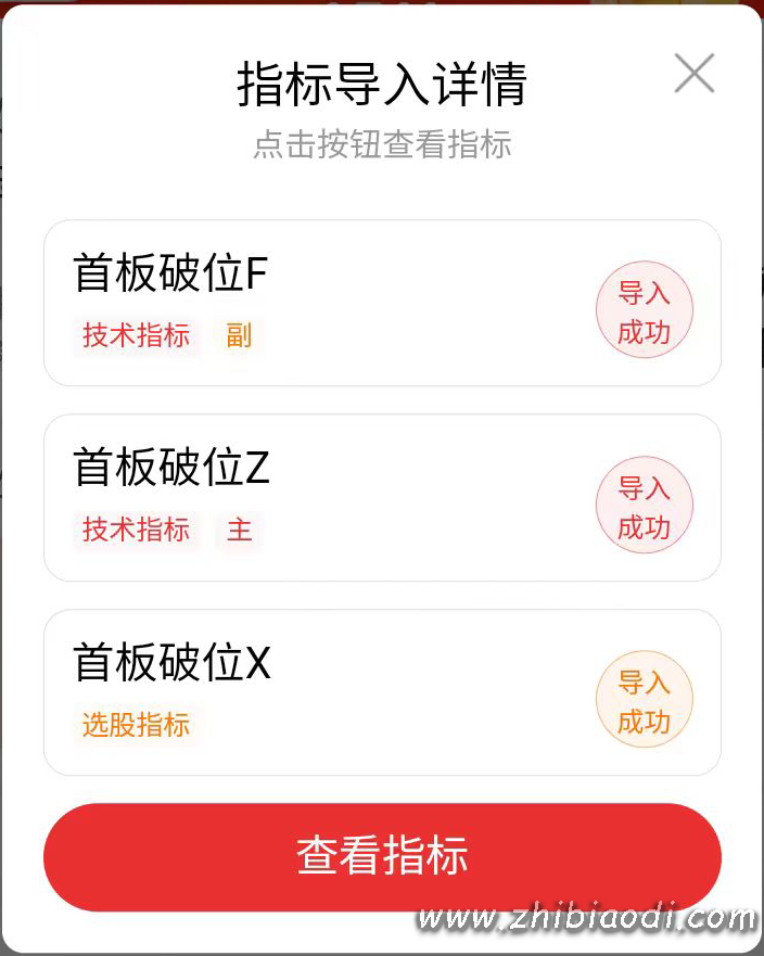 首板破位指标