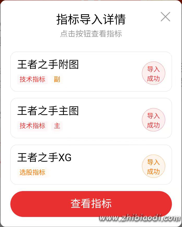 王者之手指标