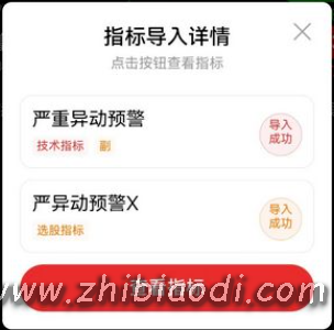 严重异动预警指标