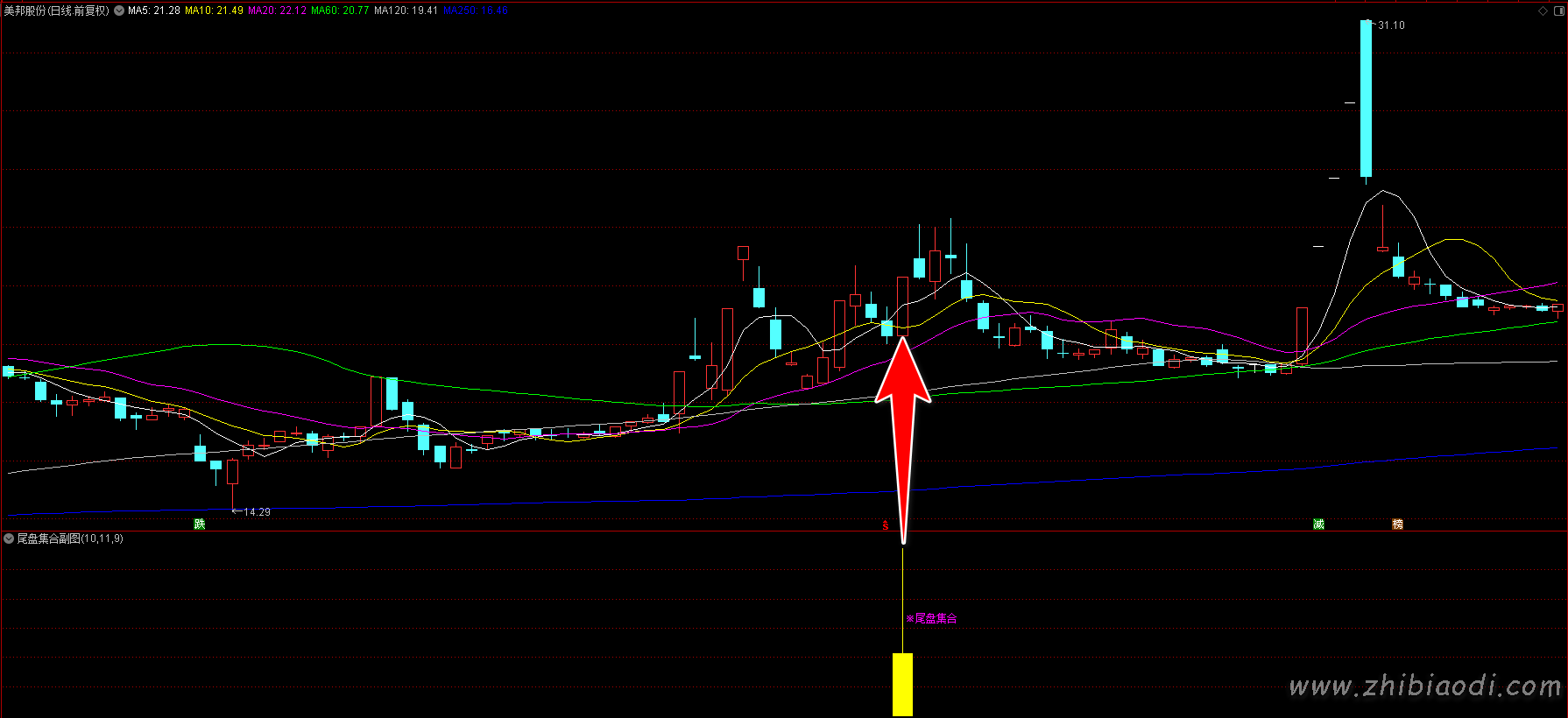 尾盘集合指标 尾盘集合指标