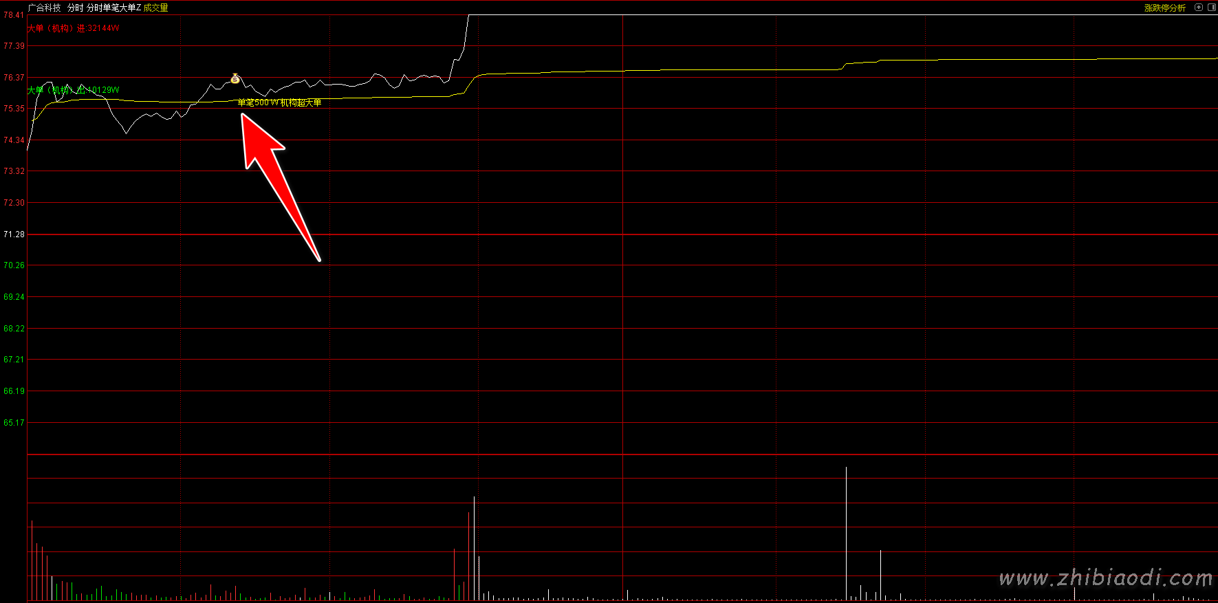 分时单笔大单指标