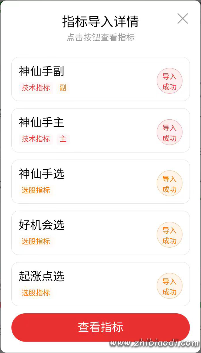 神仙手起涨点指标