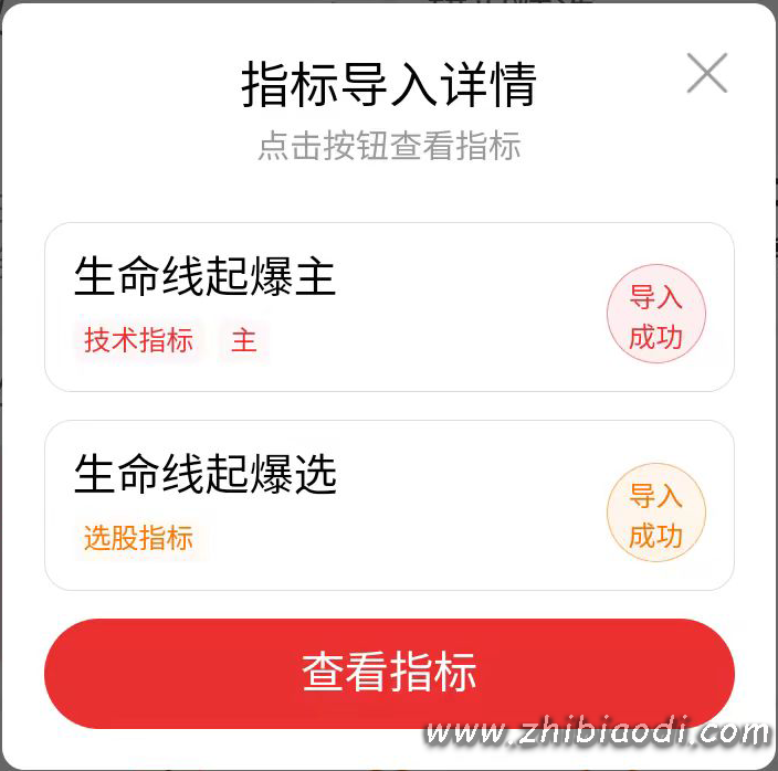 生命线起爆指标