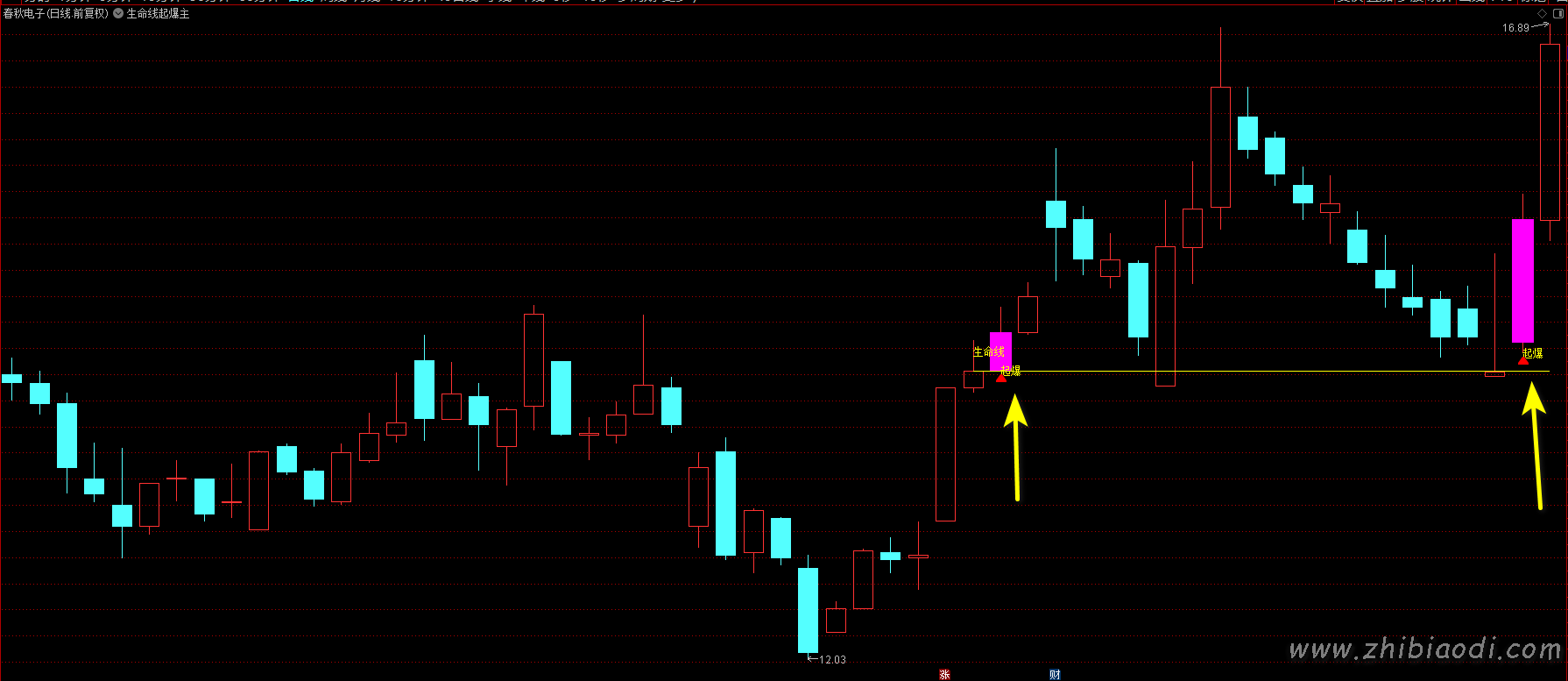 生命线起爆指标