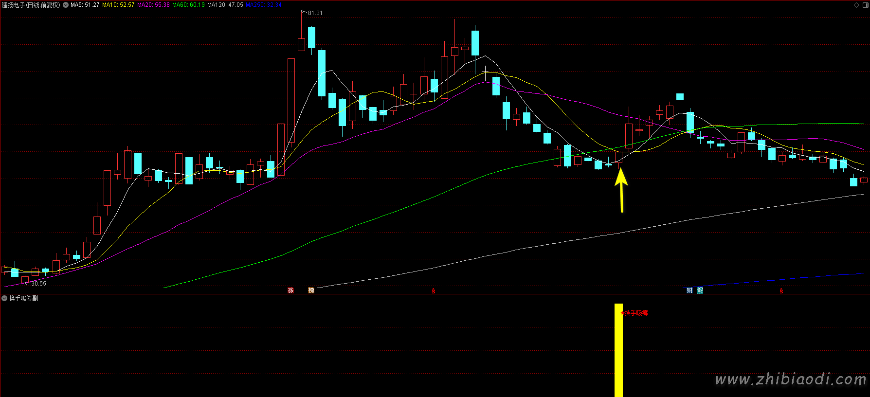 换手吸筹指标
