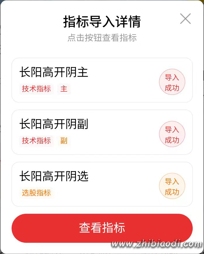 长阳高开阴指标