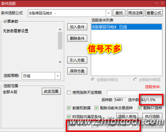 B版涨停回马枪指标