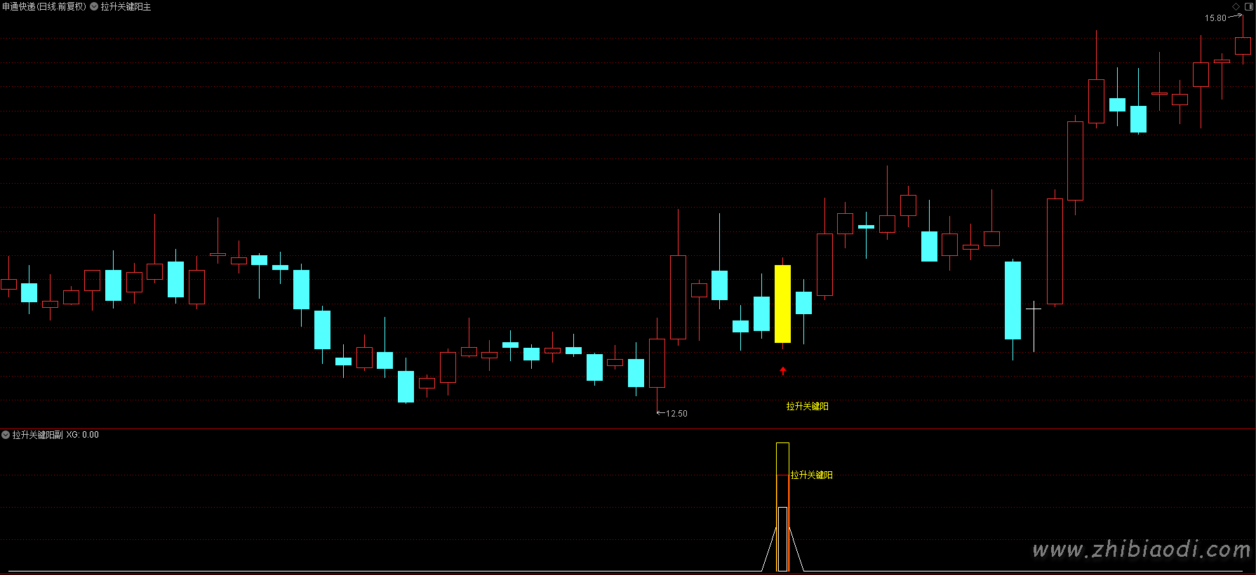 拉升关键阳指标