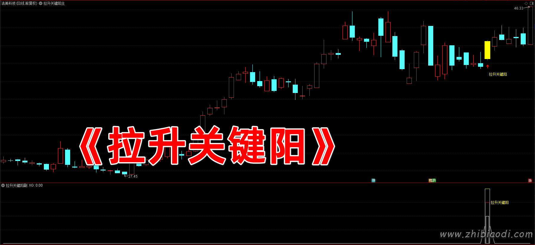 拉升关键阳指标