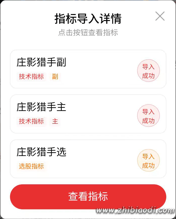 庄影猎手指标 庄影猎手指标