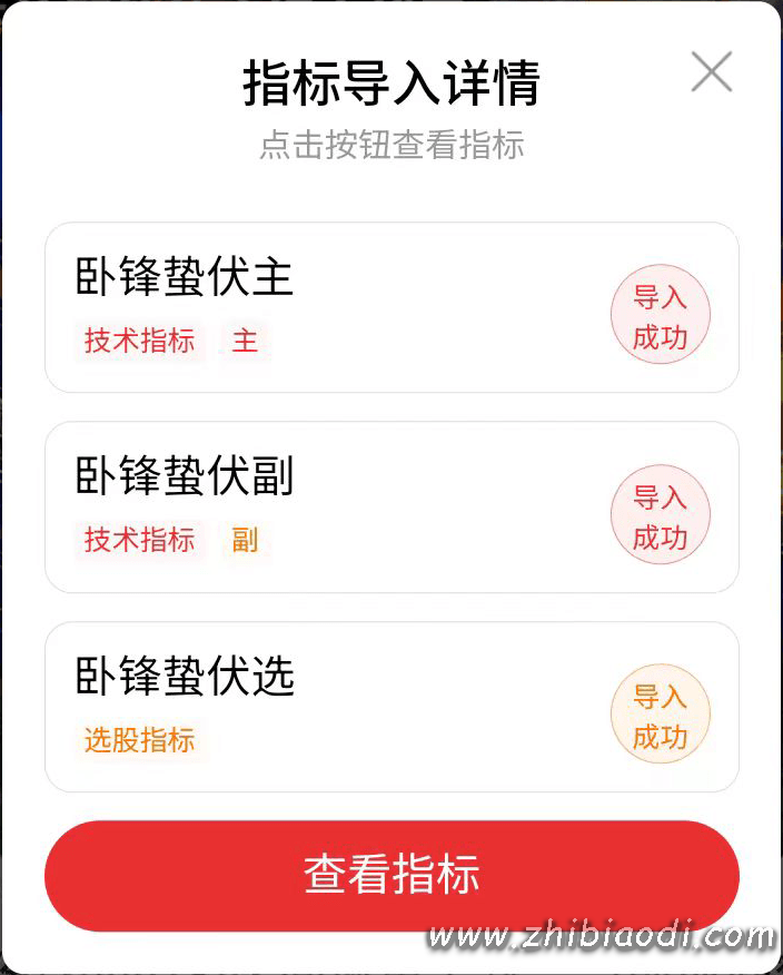 卧锋蛰伏指标 卧锋蛰伏指标