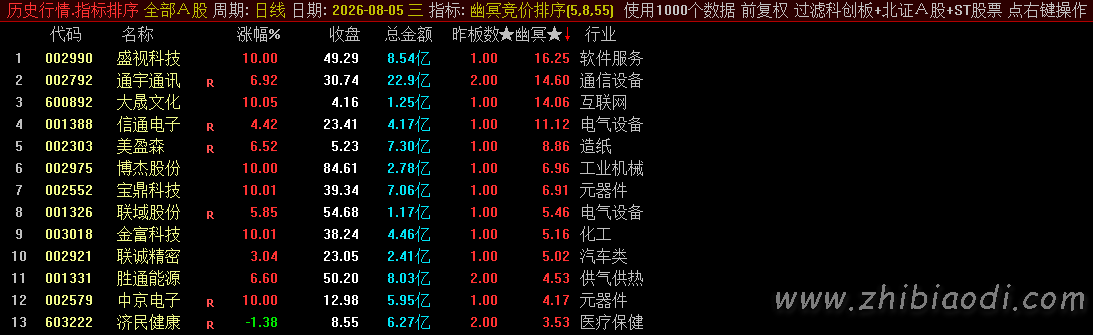 幽冥竞价指标 幽冥竞价指标
