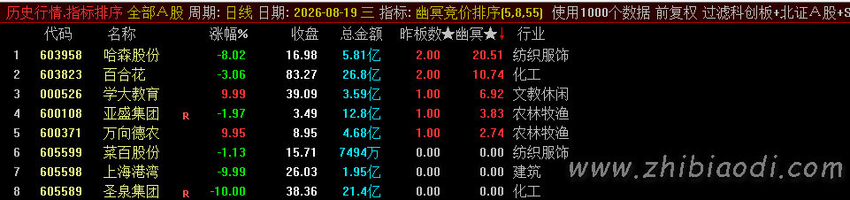 幽冥竞价指标 幽冥竞价指标