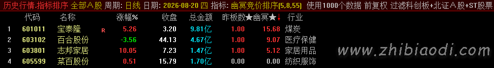 幽冥竞价指标 幽冥竞价指标