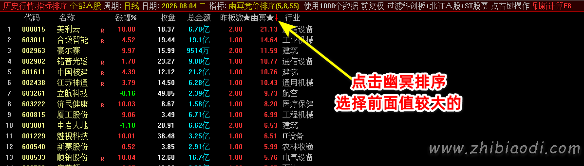 幽冥竞价指标 幽冥竞价指标