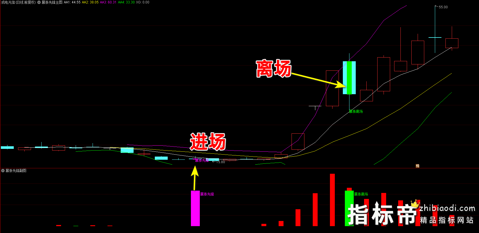 暴涨先锋指标